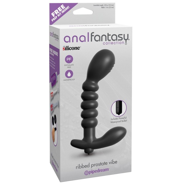 Anal Fantasy Collection Ribbed Prostate Vibe