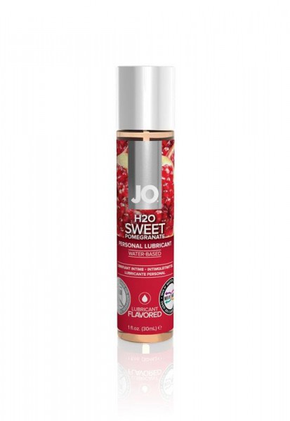 Jo H2O Flavoured Lube - Sweet Pomegranate (30ml)