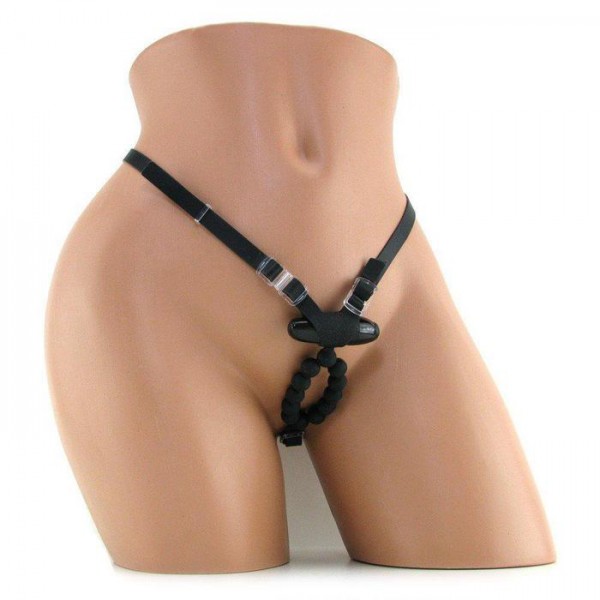 7-Function Vibrating Silicone Love Rider Lover's Thong