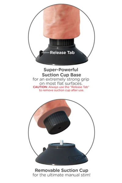 Pipedream 6" Realistic Vibrating Cock with Removable Suction Cup Base — image 8 of 10