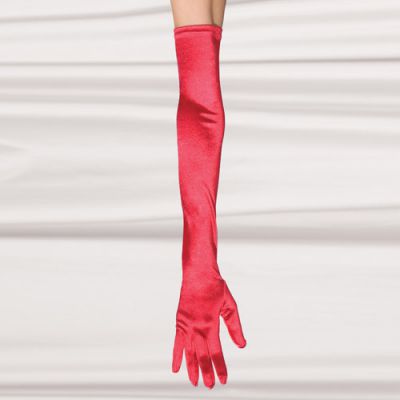 Satin lycra gloves