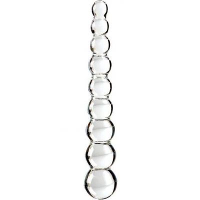 Icicles No 2 Hand Blown Glass Massager Rippled