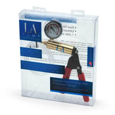 Premium Trigger Grip Metal Hand Pump Gauge for Penis Pumps