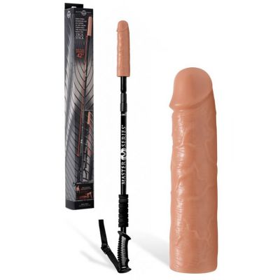 Master Series Dick Stick 42 Retractable Rod with 6 75 Realistic Dildo