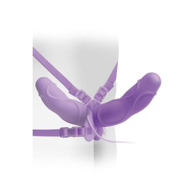 Pipedream Double Delight Vibrating 10 Strap On Dildo