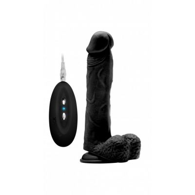 RealRock Vibrating 9 Inch Realistic Dildo with Balls