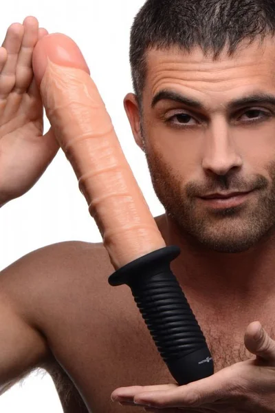 Master Series 9" Realistic Vibrating Dildo Thruster — image 10 of 10
