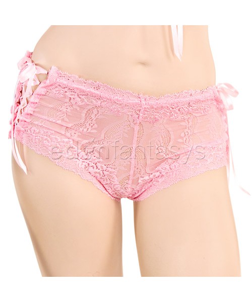 Daisy pink lace cami set