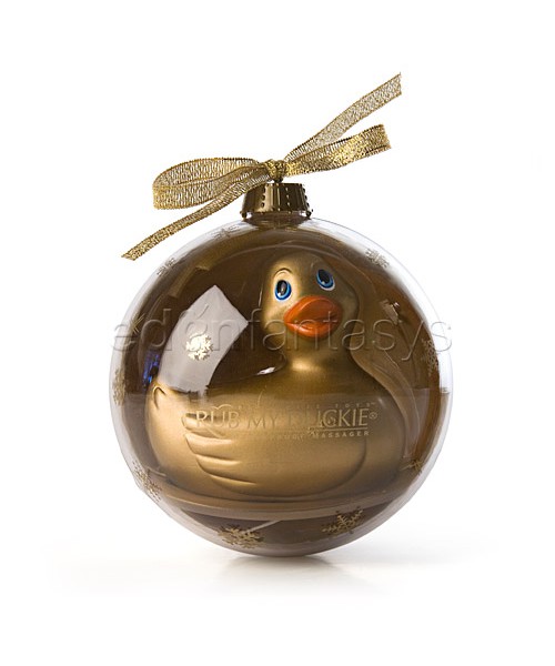 Holiday ball gold duckie