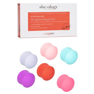California Exotic She ology Interchangeable Weighted Kegel Set 8 Pce