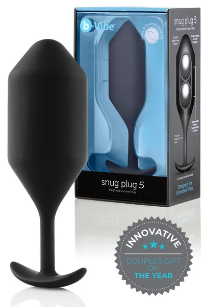 B-Vibe Weighted Silicone 6.3" Snug Butt Plug 5 (350g) — image 13 of 22