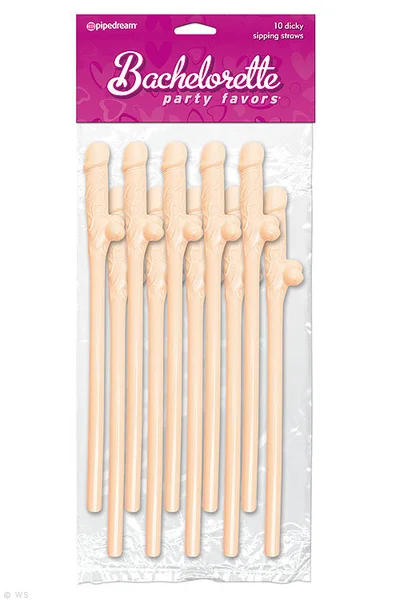 Pipedream Dicky Sipping Straws (10 piece) — image 2 of 2