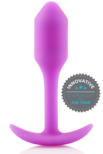 B-Vibe Weighted Silicone 3.4" Snug Butt Plug 1 (55g)
