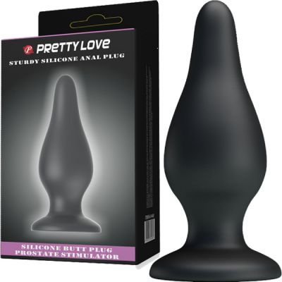 Pretty Love Sturdy Silicone Anal Plug Black