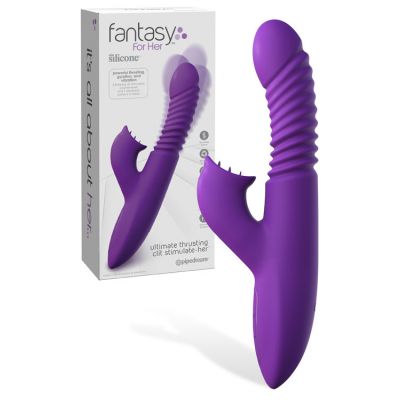Pipedream Thrusting 9 5 Rabbit Vibrator With Heat Function Petal Stimulator