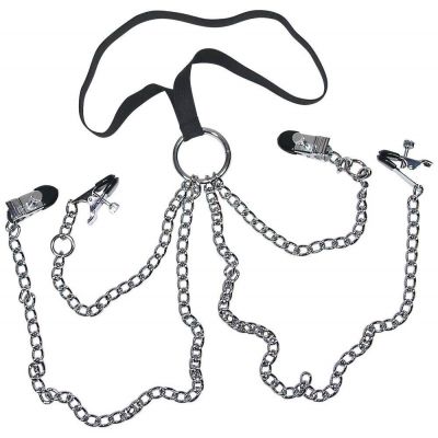 SEXTREME WOMAN CHAIN HARNESS Nipple Clit