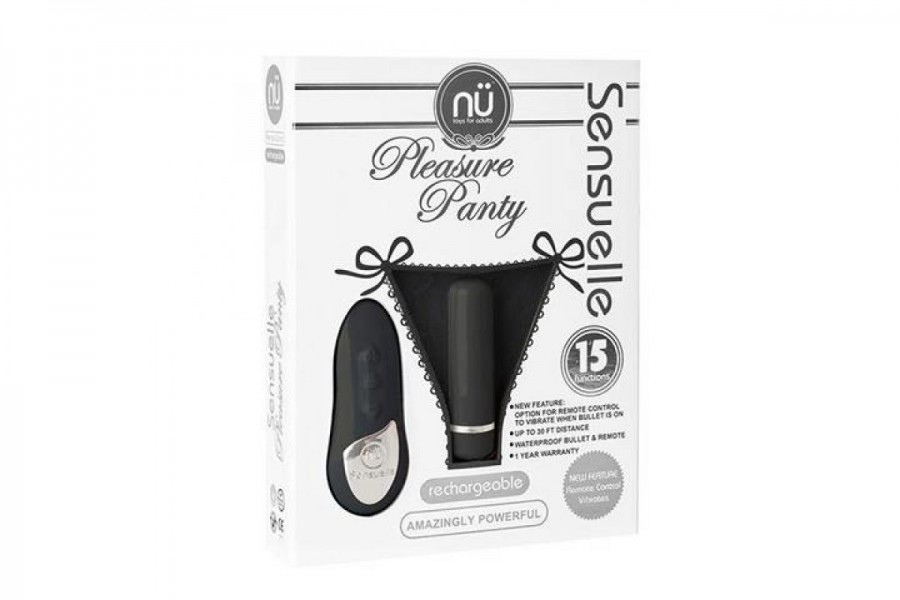 NU Sensuelle Rechargeable Pleasure Lace-Up Panty Vibrator