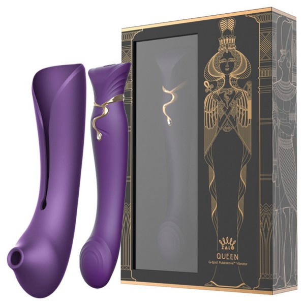 QUEEN SET By Zalo G-spot PulseWave Vibrator with Suction Sleeve