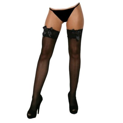 Tres Sexy thigh high with lace band and bow