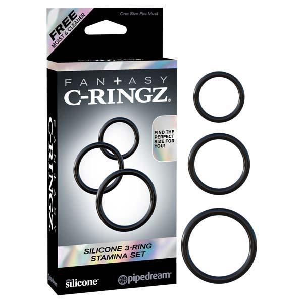 Fantasy C-Ringz Silicone 3-Ring Stamina Set