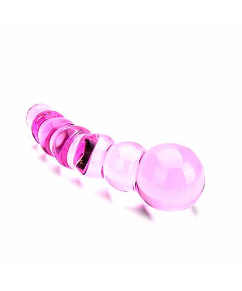 Spectrum Ribbed Glass Dildo