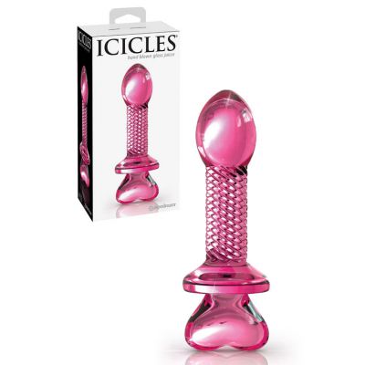 Pipedream Icicles 6 Glass Dildo with Heart Base