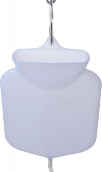Silicone Open Flow Top Douche And Enema Bag (White)