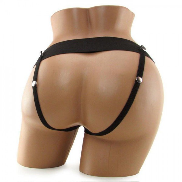 Fetish Fantasy 10" Chocolate Dream Vibrating Hollow Strap On