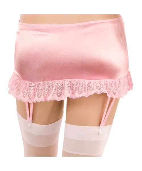 Satin bra and skirt set