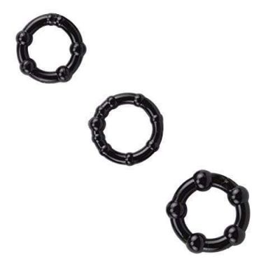 Set of 3 Beaded Cock Rings