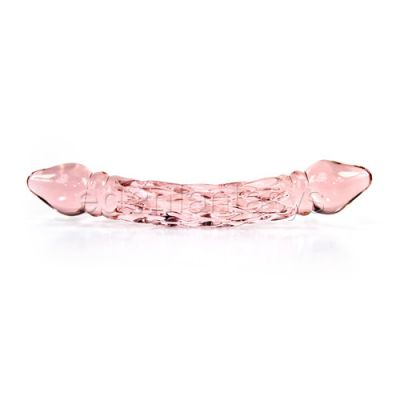 Crystal cut pink double dong