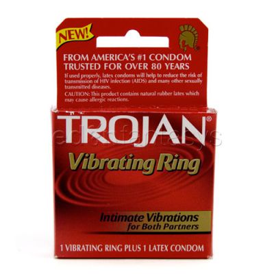 Trojan vibrating ring and condom