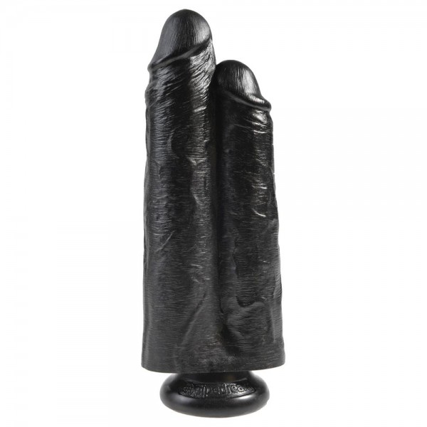 King Cock Two Cocks One Hole 9 Inch Dildo