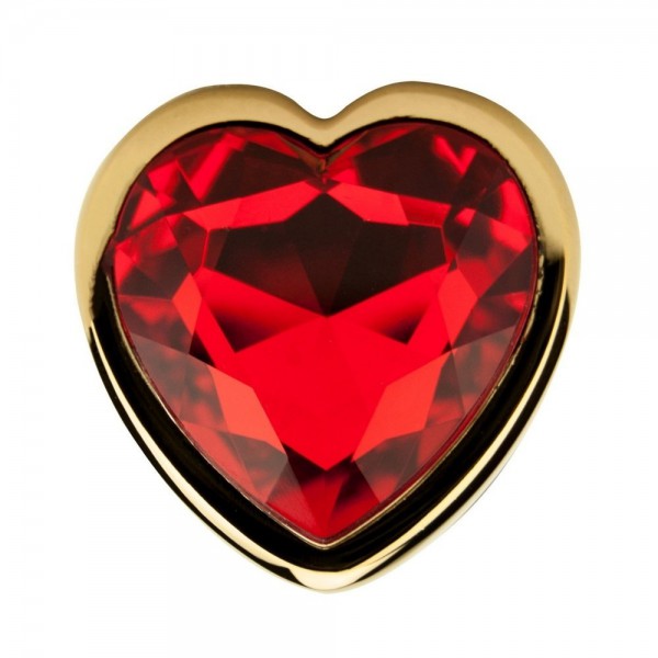 Precious Metals Heart Shaped Jewelled Plug