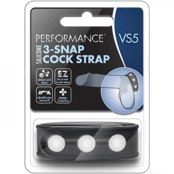 Performance Silicone 3 Snap Cock Strap