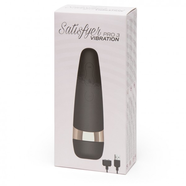 Satisfyer Pro 3 with Vibration 5.7" Rechargeable Silicone Clitoral Stimulator