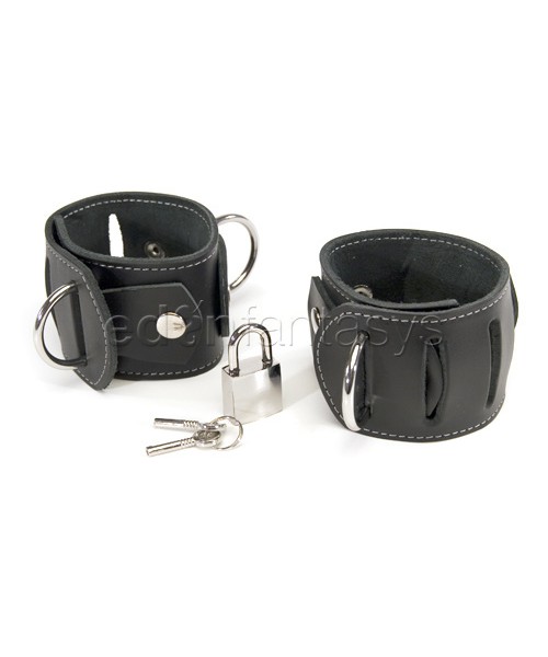 Executive leather wrist cuffs