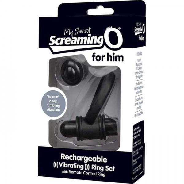 Rechargeable Vibrating Cockring With Secret Ring Remote