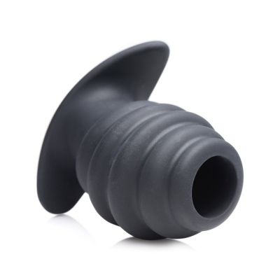 Master Series Hive Ass Tunnel 3 4 Silicone Ribbed Hollow Anal Plug