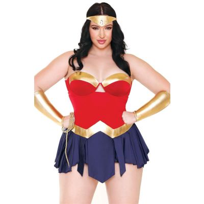 Curve Wonderbae Superhero Costume Set 3X 4X