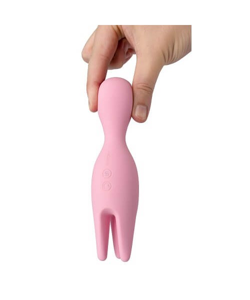 Svakom Nymph 6.1" Silicone Vibrator with Moving Fingers