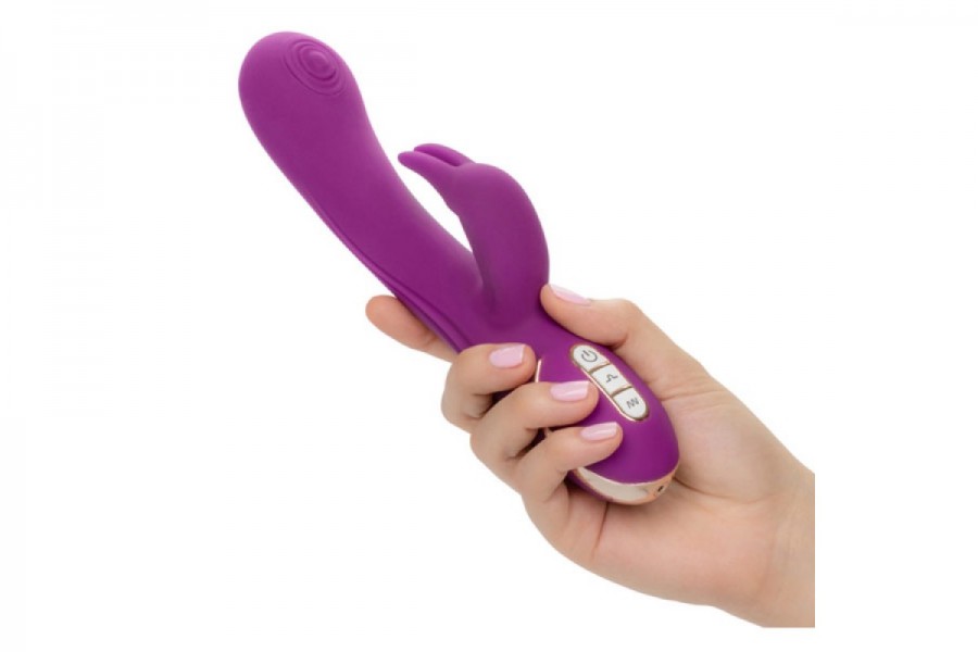 California Exotic 9" Silicone Thumping Jack Rabbit Vibrator