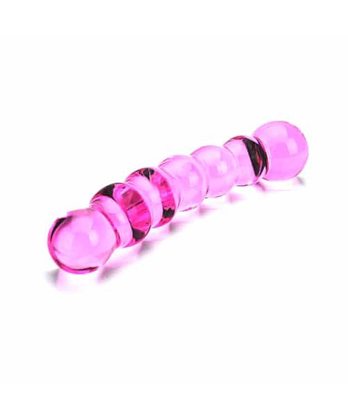 Spectrum Ribbed Glass Dildo