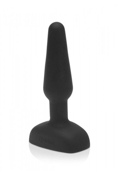 b-Vibe Trio - Rechargeable Butt Plug with Remote (Black)