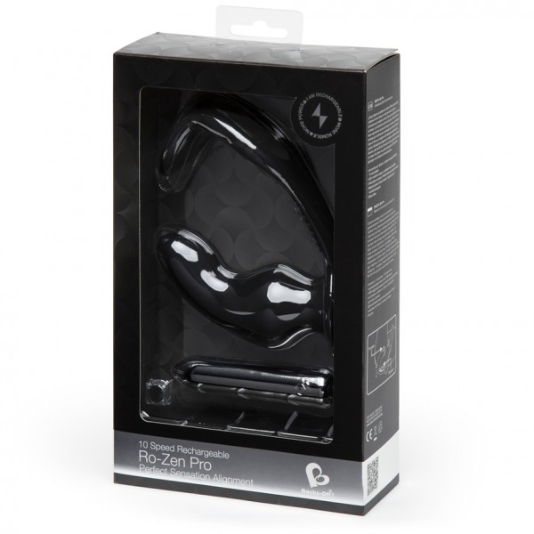 Rocks Off Ro-Zen Pro Twin Cock Ring with 10 Function Rechargeable Butt Plug