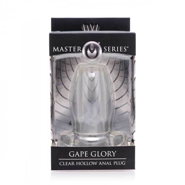 Gape Glory Clear Hollow Butt Plug | 3.9 Inch Tunnel Probe by Master Series