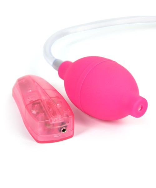 Naughty kisser hands free vibrating clitoral pump