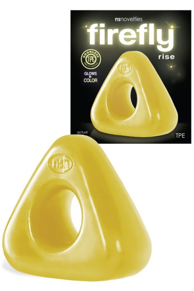 nsnovelties Glow-in-the-Dark Cock Ring With Ball Support