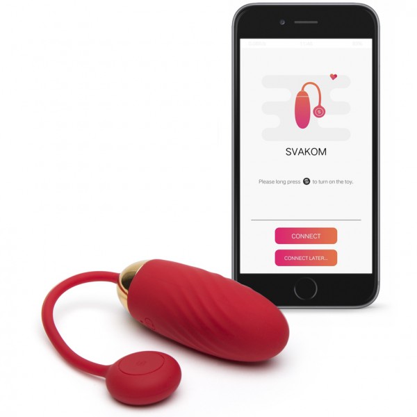 Svakom Ella Ribbed Silicone Bullet with App