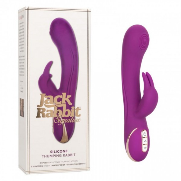 California Exotic 9" Silicone Thumping Jack Rabbit Vibrator